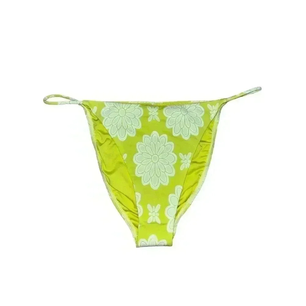 O'Neill Mystical Horizon Redondo Bikini Bottoms Size XL Lime Green Floral